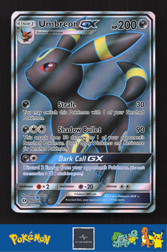 2017 Pokemon SM Sun & Moon Base Set 142/149 Umbreon GX