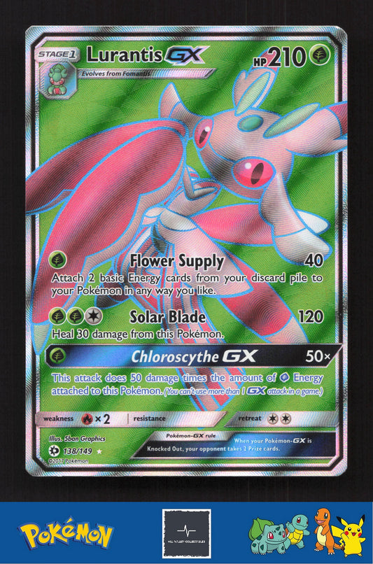 2017 Pokemon SM Sun & Moon Base Set 138/149 Lurantis GX