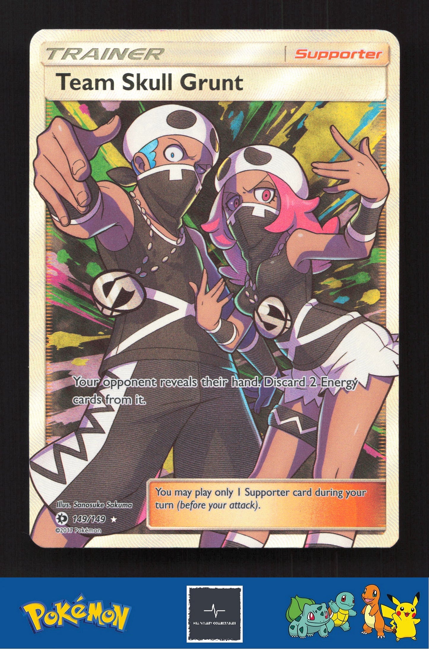 2017 Pokemon SM Sun & Moon Base Set 149/149 Team Skull Grunt