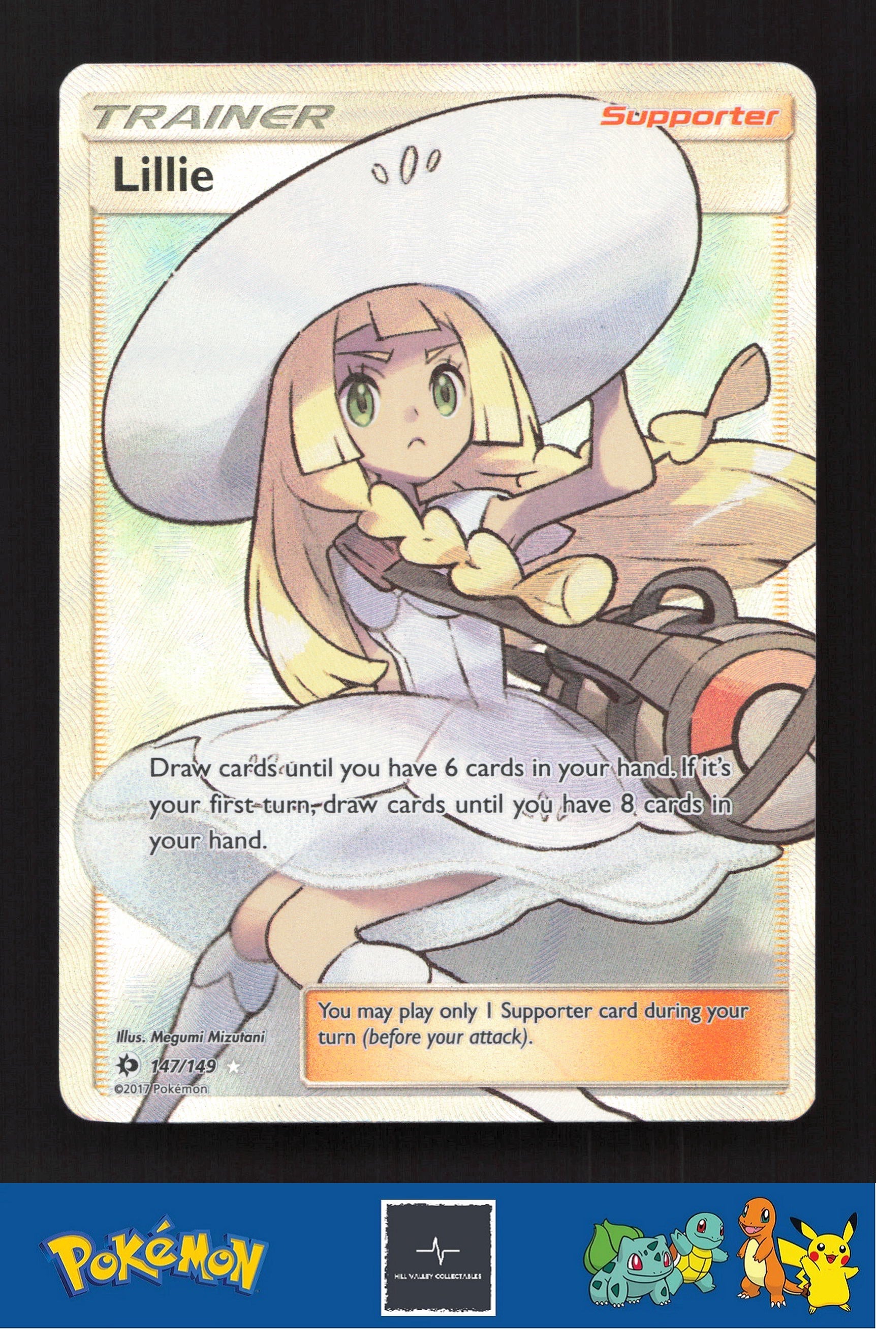 2017 Pokemon SM Sun & Moon Base Set 147/149 Lillie