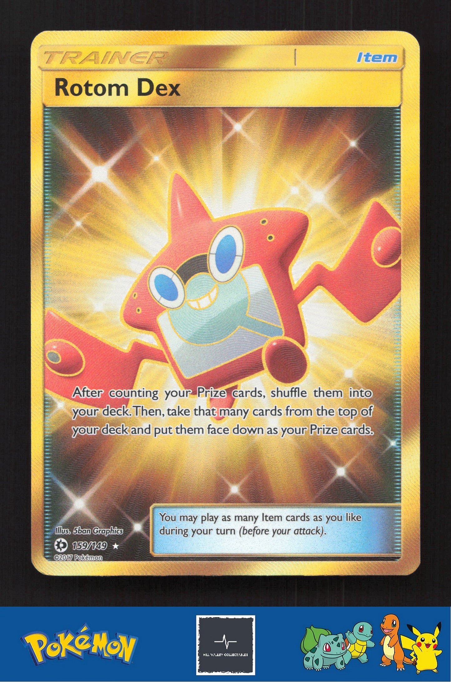 2017 Pokemon SM Sun & Moon Base Set 159/149 Rotom Dex