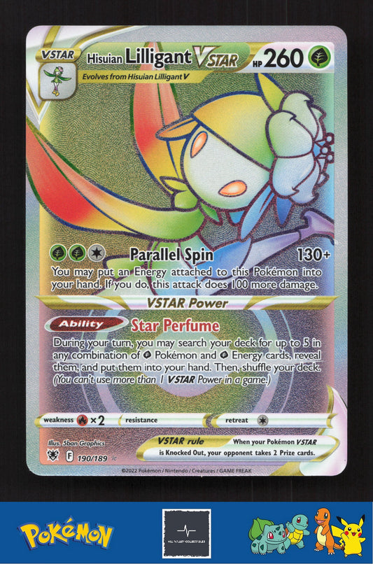 2022 Pokemon SWSH Astral Radiance 190/189 Hisuian Lilligant Vstar