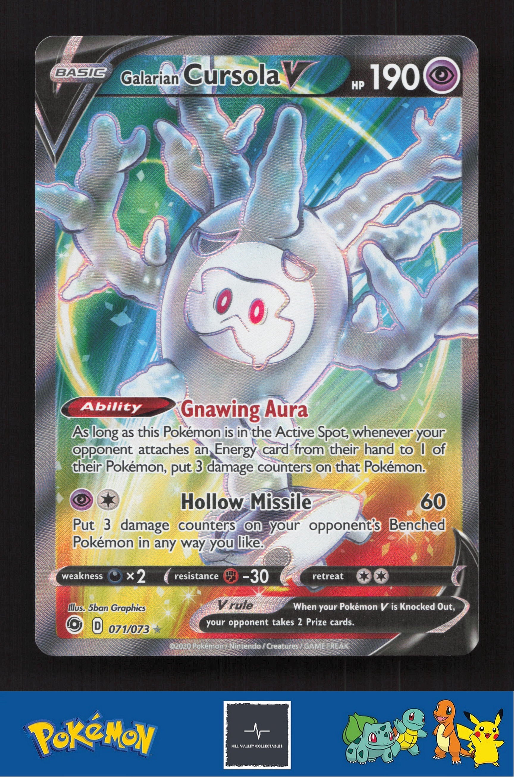 2020 Pokemon SWSH Champion's Path 71/73 Galarian Cursola V