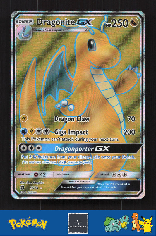 2018 Pokemon SM Dragon Majesty 67/70 Dragonite GX