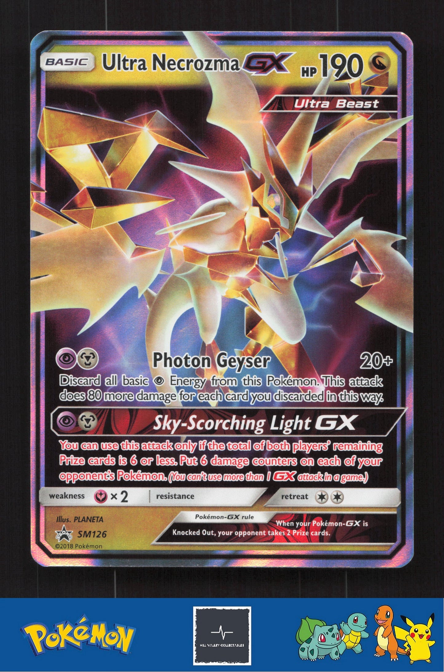 2018 Pokemon SM Promo SM126 Ultra Necrozma GX