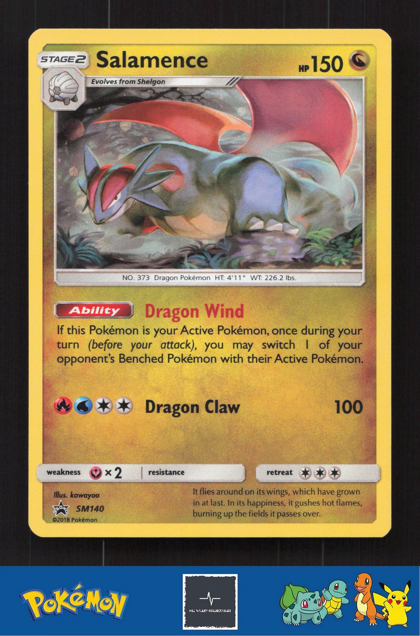 2018 Pokemon SM Promo SM140 Salamence Holo
