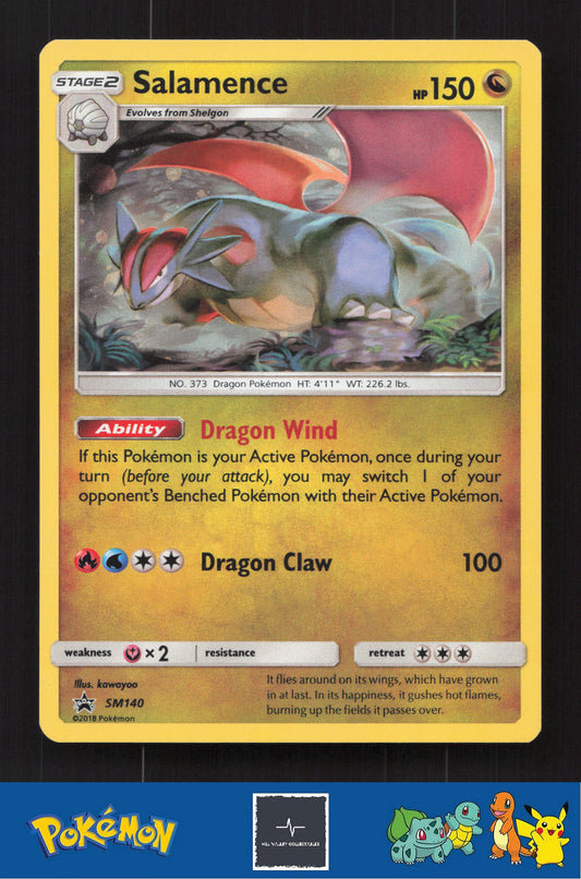 2018 Pokemon SM Promo SM140 Salamence Holo