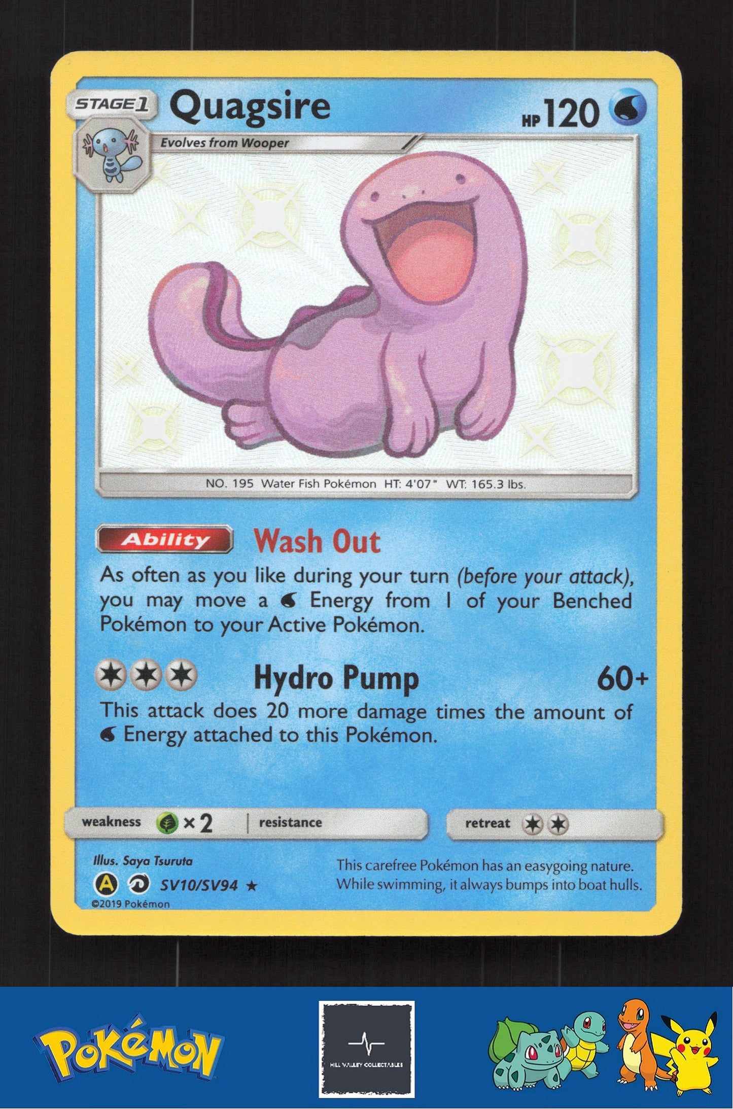 2019 Pokemon SM Hidden Fates SV10/SV94 Quagsire