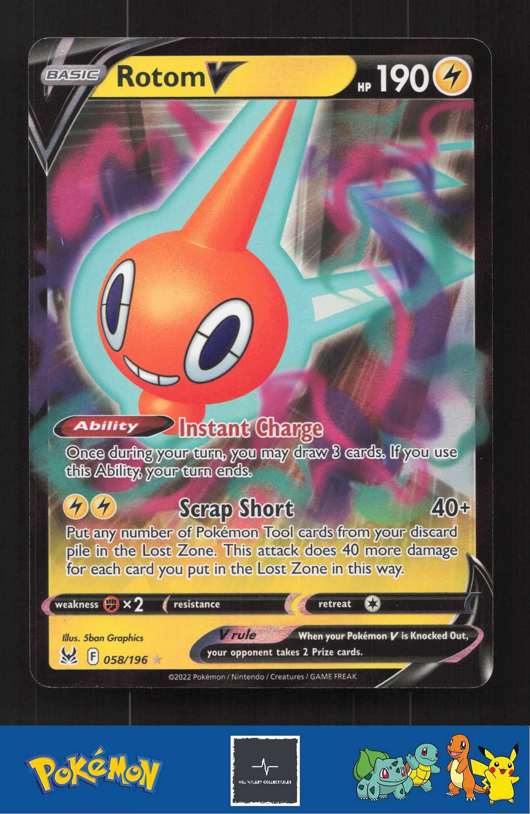 2022 Pokemon SWSH Lost Origin 058/196 Rotom V