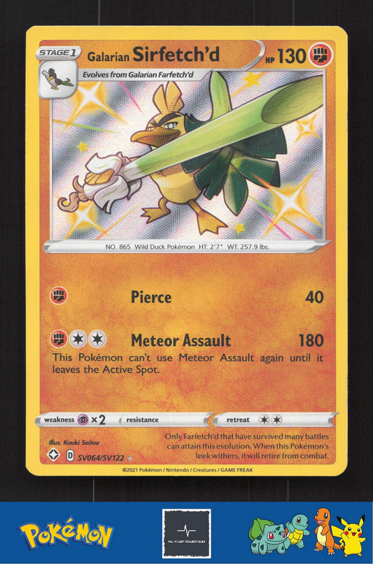 2021 Pokemon SWSH Shining Fates SV064/SV122 Galarian Sirfetch'd