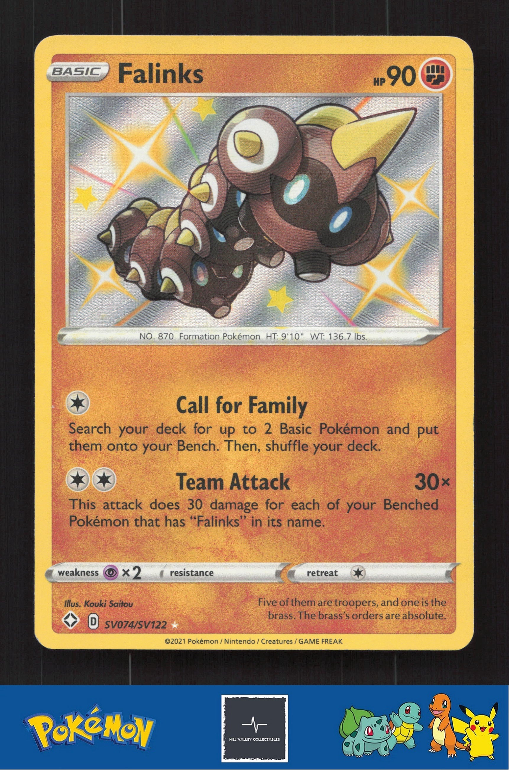 2021 Pokemon SWSH Shining Fates SV074/SV122 Falinks