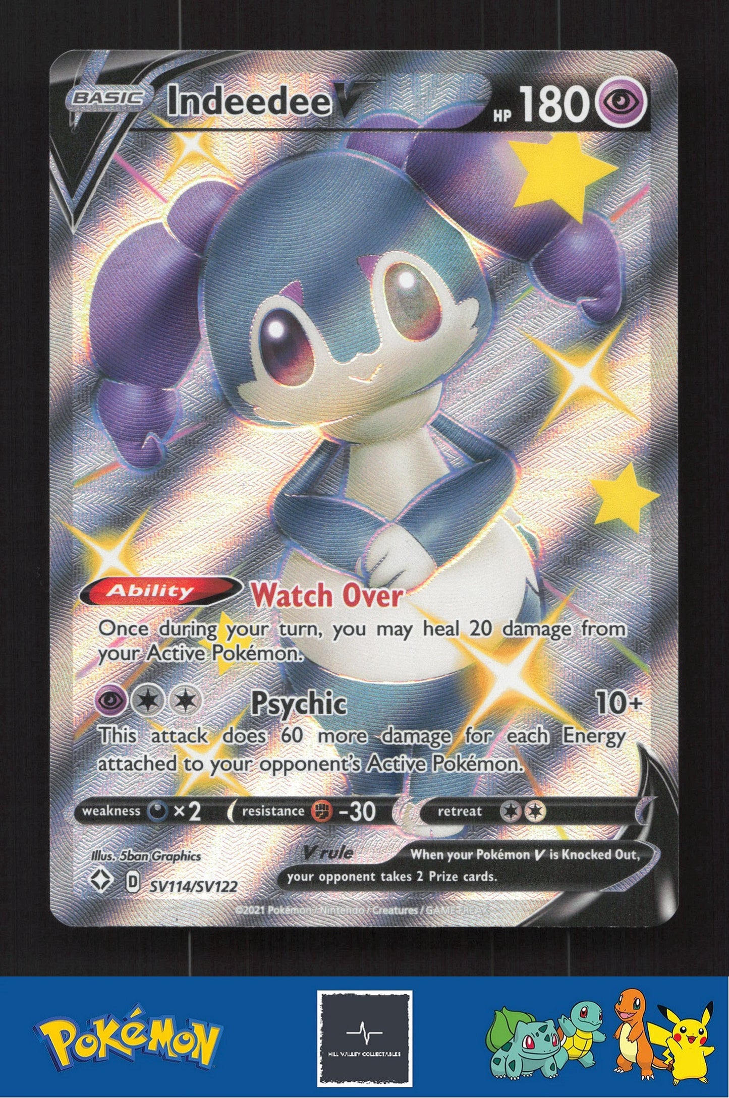 2021 Pokemon SWSH Shining Fates SV114/SV122 Indeedee V