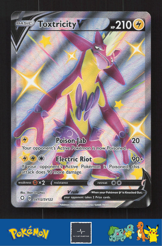 2021 Pokemon SWSH Shining Fates SV112/SV122 Toxtricity V