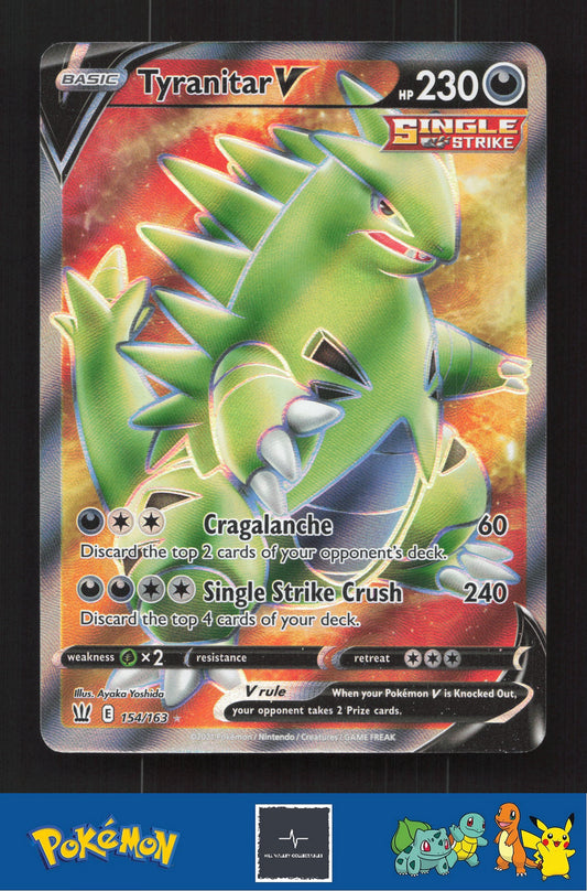 2021 Pokemon SWSH Battle Styles 154/163 Tyranitar V