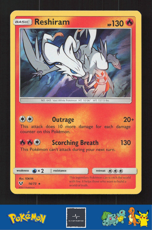 2017 Pokemon SM Shining Legends 14/73 Reshiram