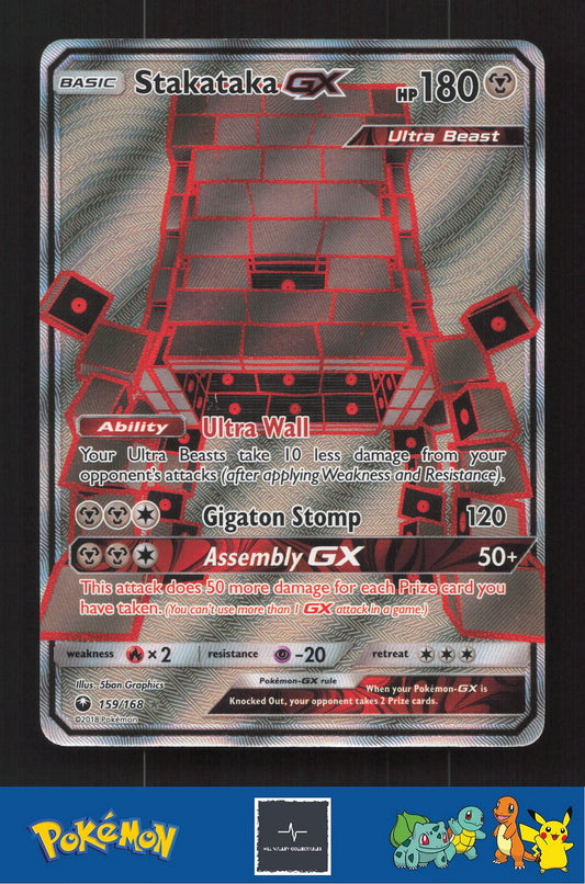 2018 Pokemon SM Celestial Storm 159/168 Stakataka GX