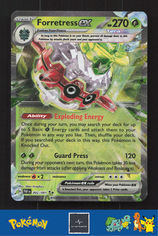 2024 Pokemon SV PAFen Paldean Fates 002/091 Forretress ex