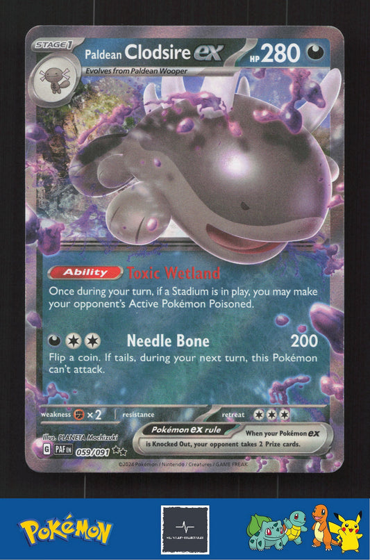 2024 Pokemon SV PAFen Paldean Fates 059/091 Paldean Clodsire ex