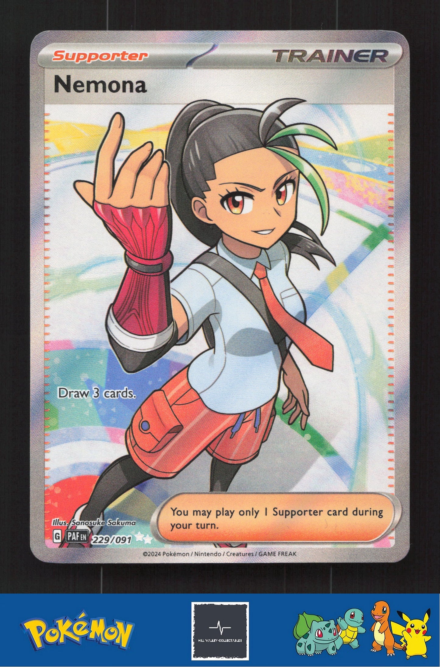 2024 Pokemon SV PAFen Paldean Fates 229/091 Nemona