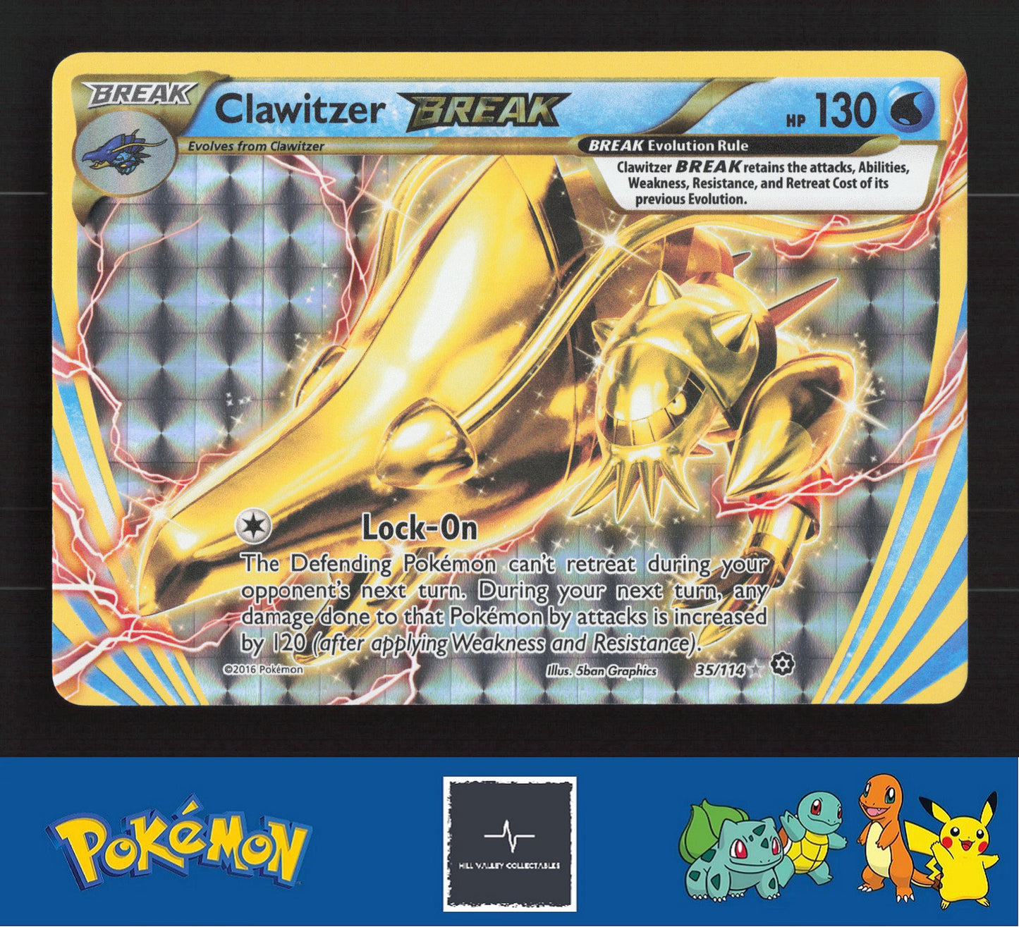 2016 Pokemon XY Steam Siege 35/114 Clawitzer BREAK