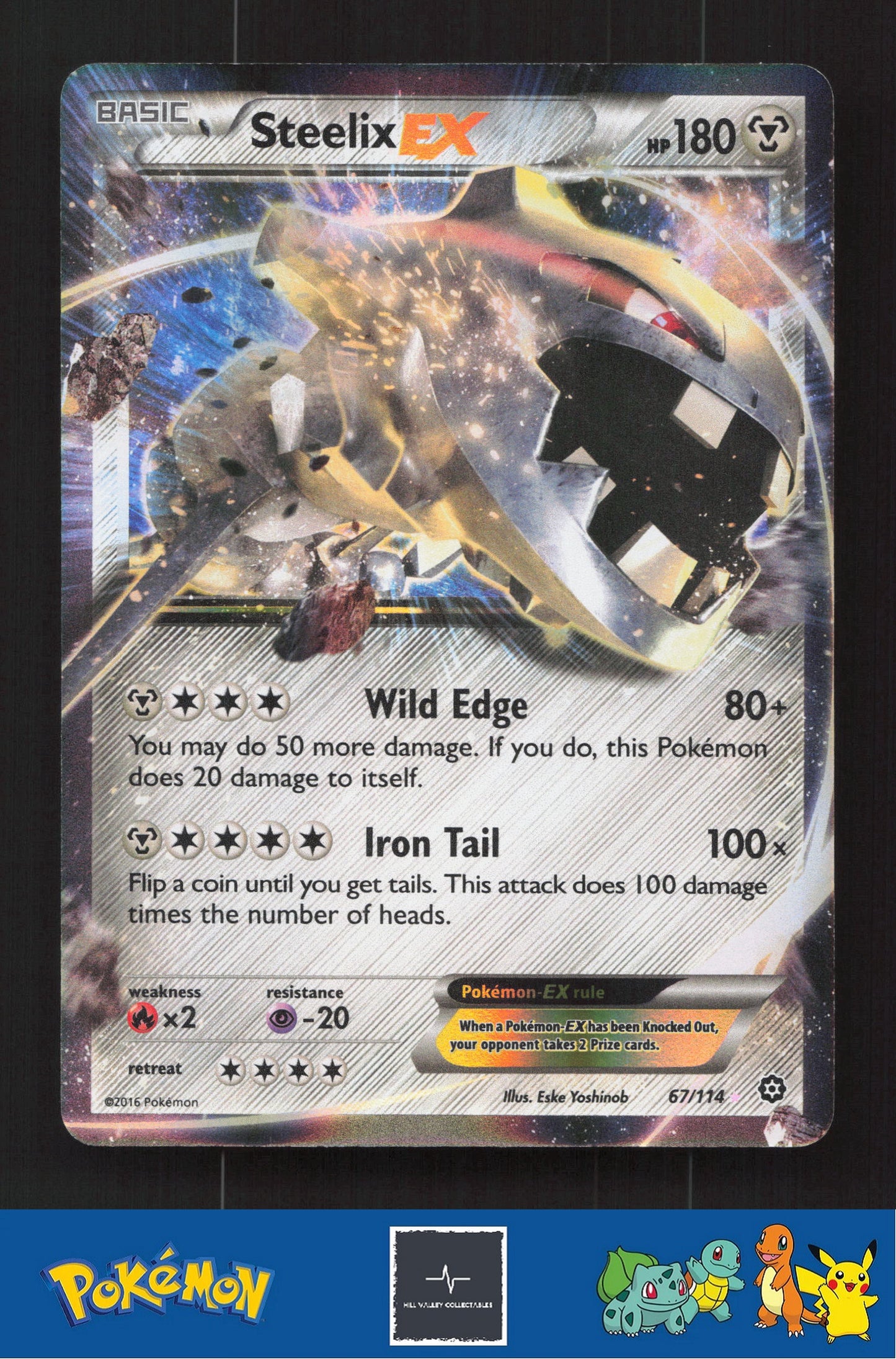 2016 Pokemon XY Steam Siege 67/114 Steelix EX