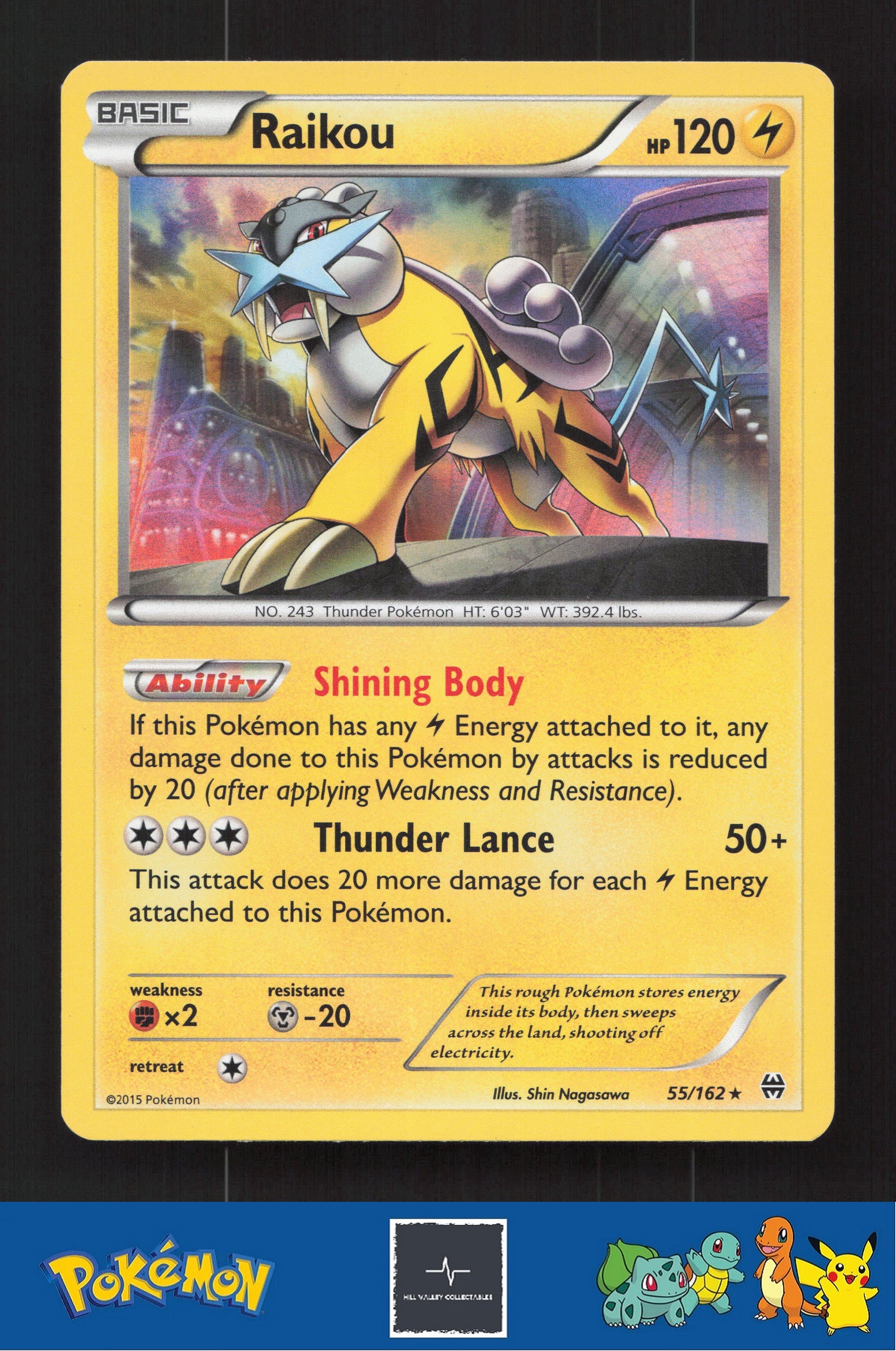 2015 Pokemon XY Ancient Origins 55/162 Raikou