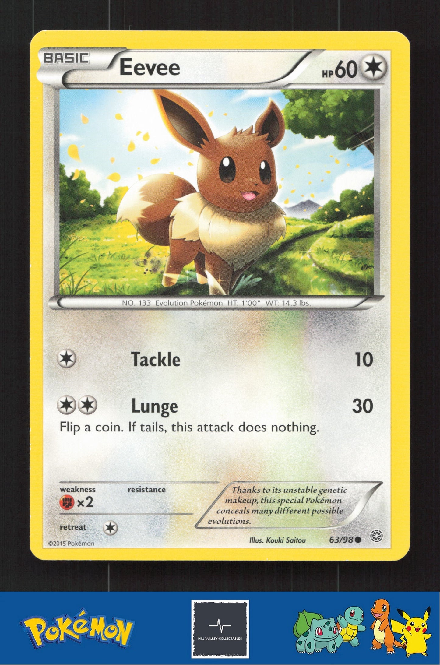 2015 Pokemon XY Ancient Origins 63/98 Eevee