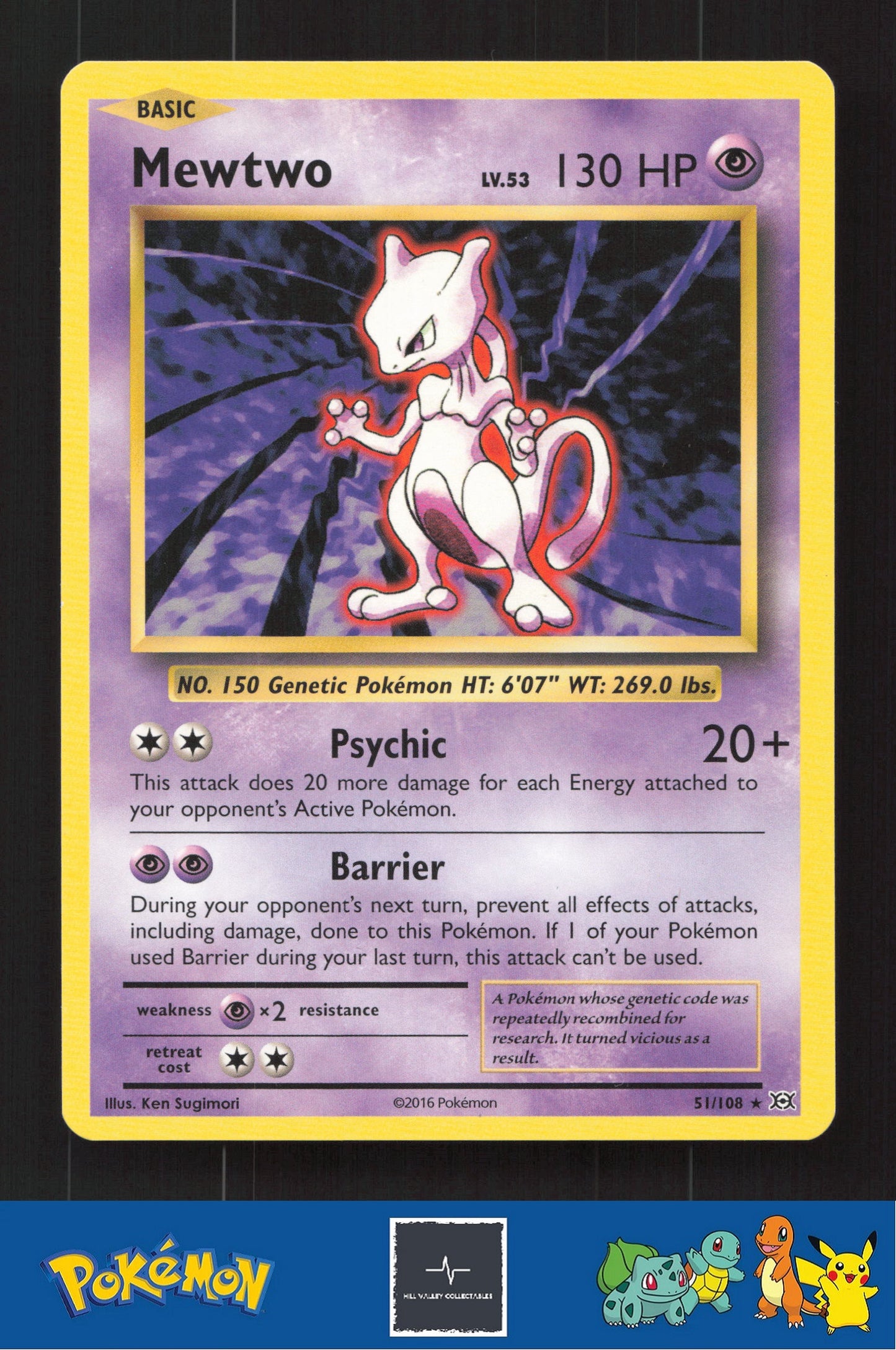 2016 Pokemon XY Evolutions 51/108 Mewtwo