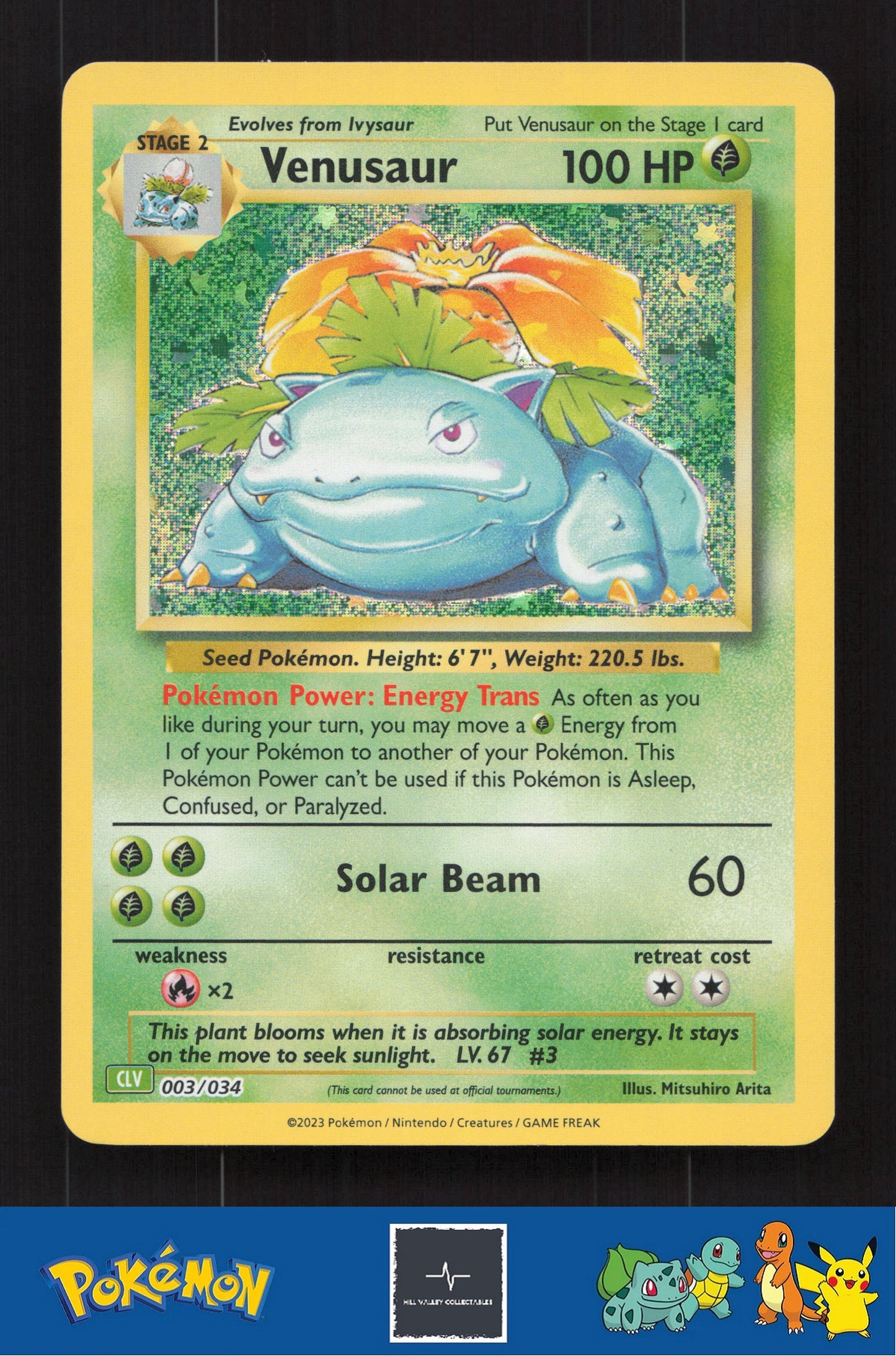 2023 Pokemon Trading Card Game Classic 003/034 Venusaur