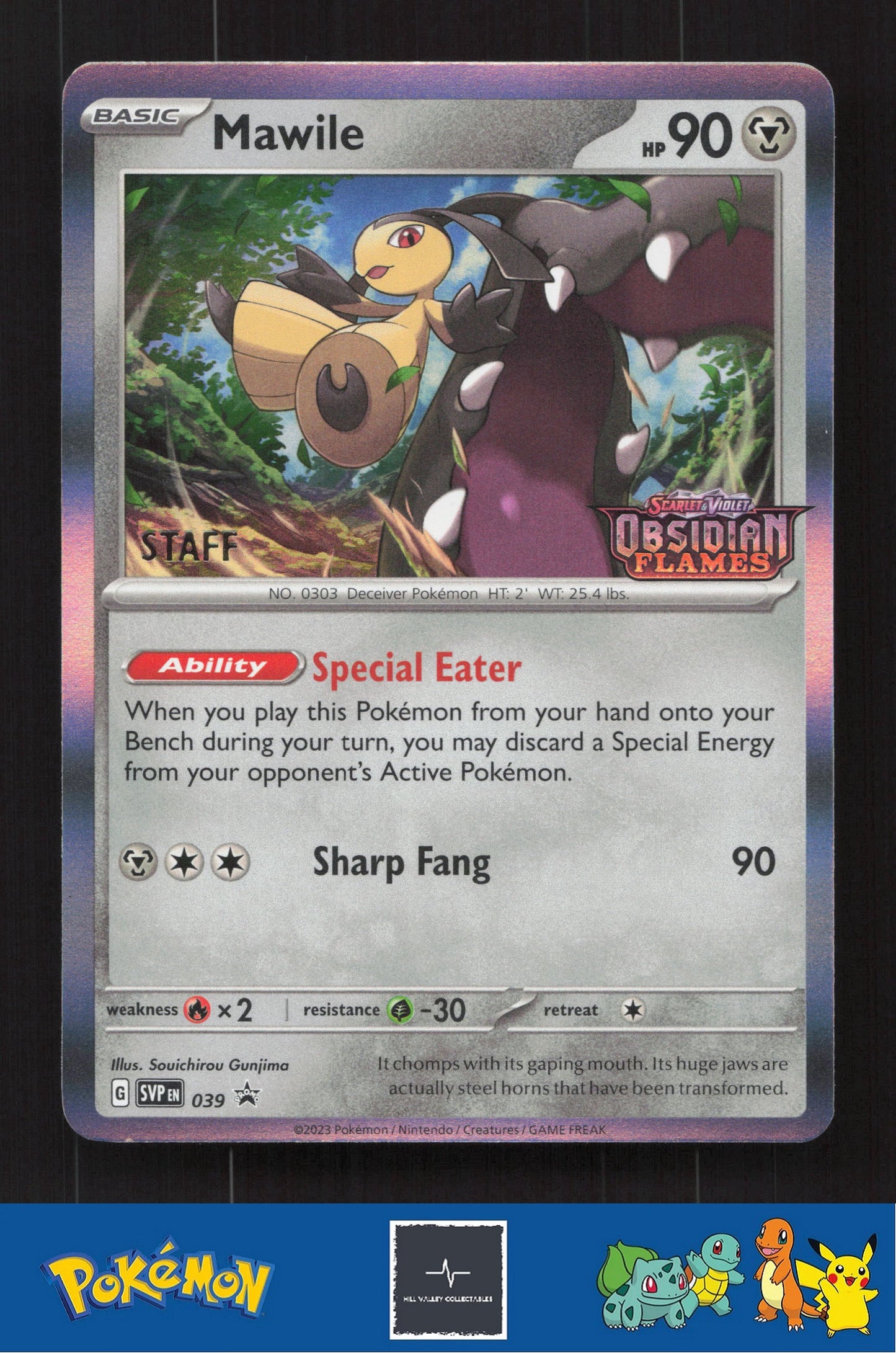 2023 Pokemon SVP Scarlet & Violet Promo 039 Mawile STAFF