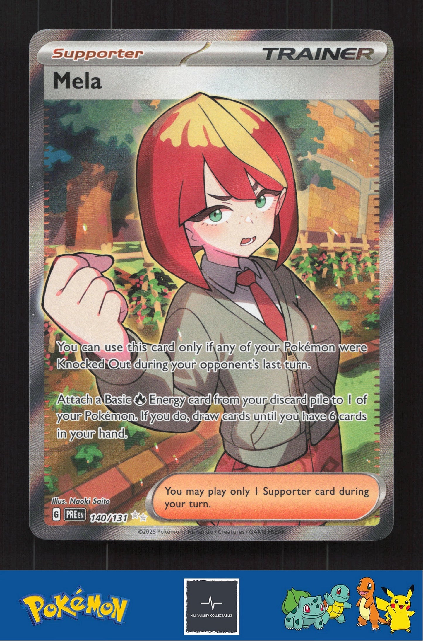 2025 Pokemon PRE Prismatic Evolutions 140/131 Mela