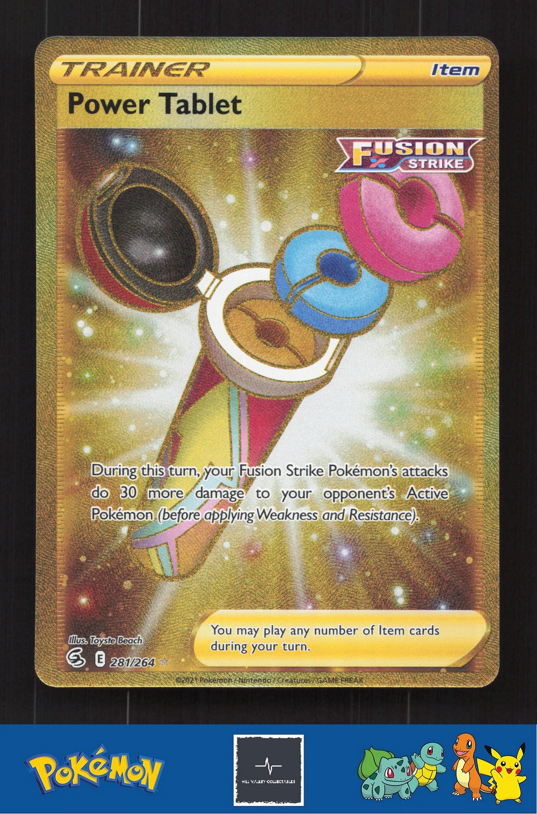 2021 Pokemon SWSH Fusion Strike 281/264 Power Tablet