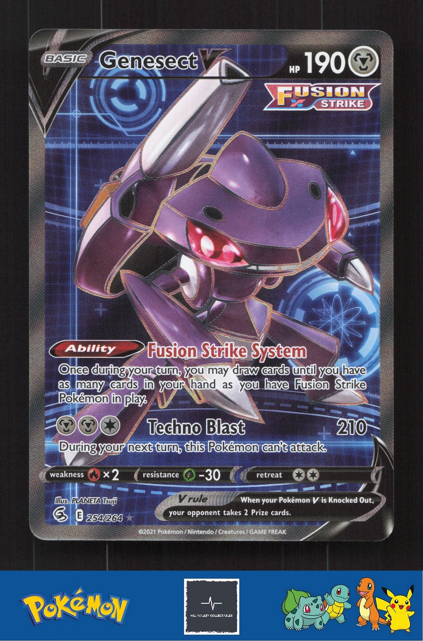 2021 Pokemon SWSH Fusion Strike 254/264 Genesect V