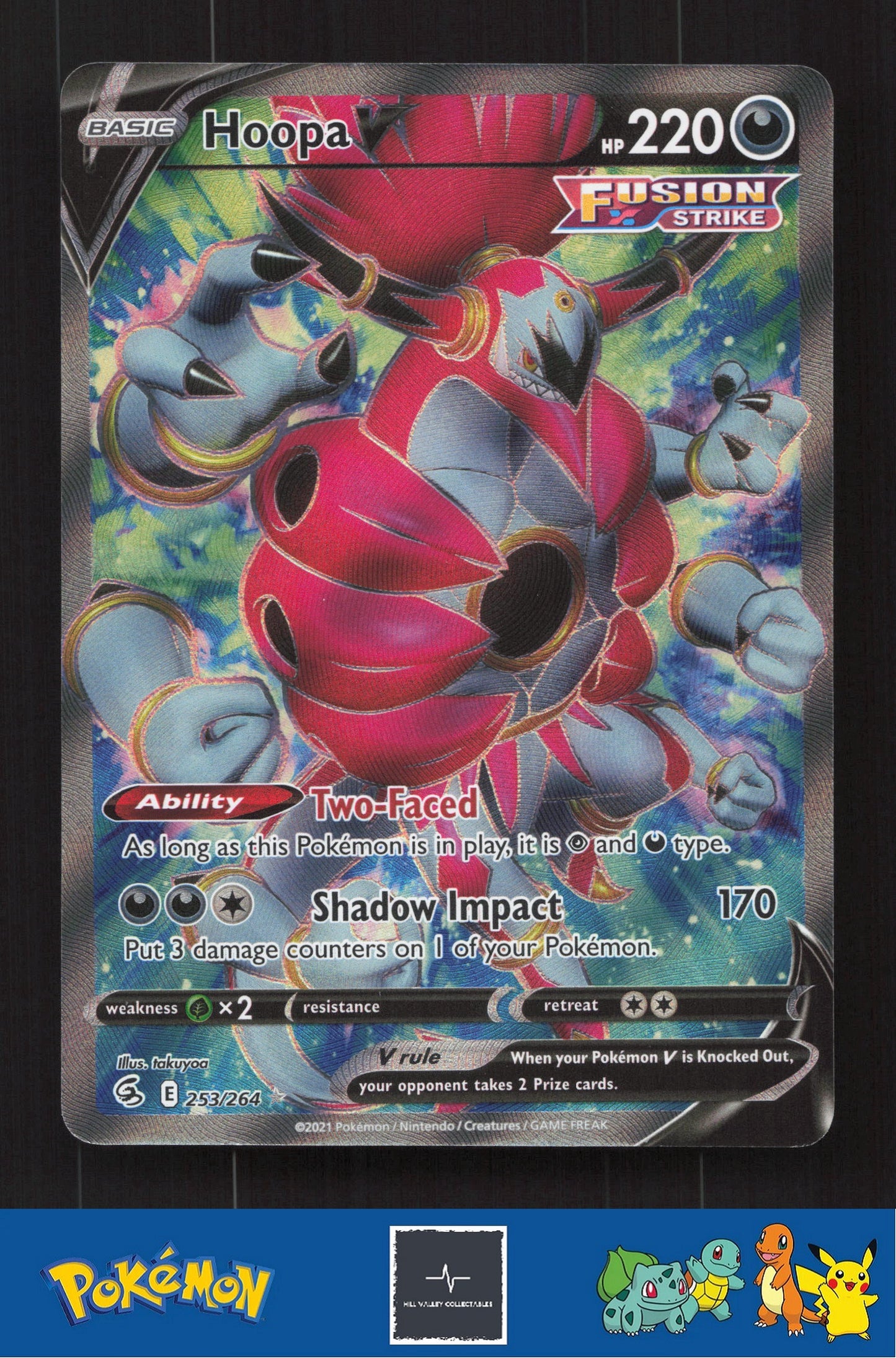 2021 Pokemon SWSH Fusion Strike 253/264 Hoopa V