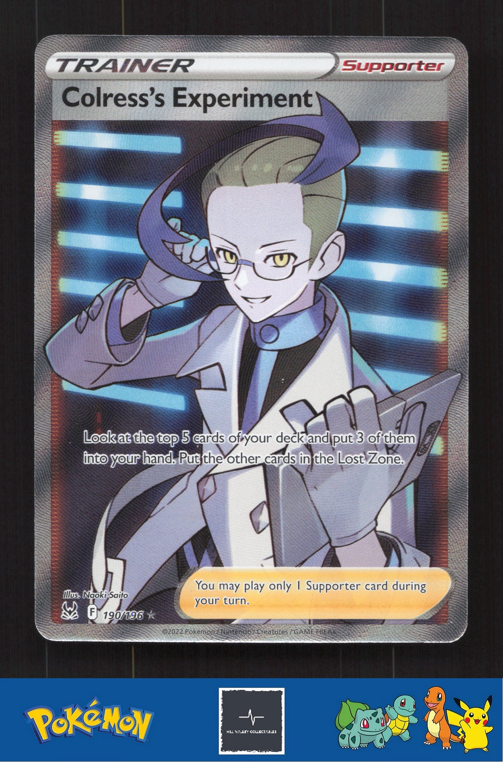 2022 Pokemon SWSH Lost Origin 190/196 Colress's Experiment