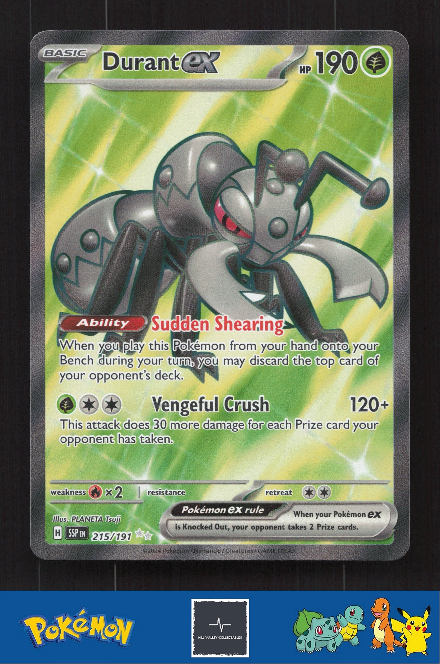 2024 Pokemon SSP Surging Sparks 215/191 Durant ex