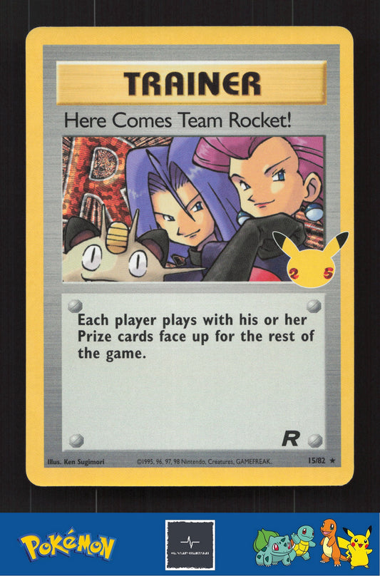 2021 Pokemon Celebrations Classic Collection 15/82 Here Comes Team Rocket!