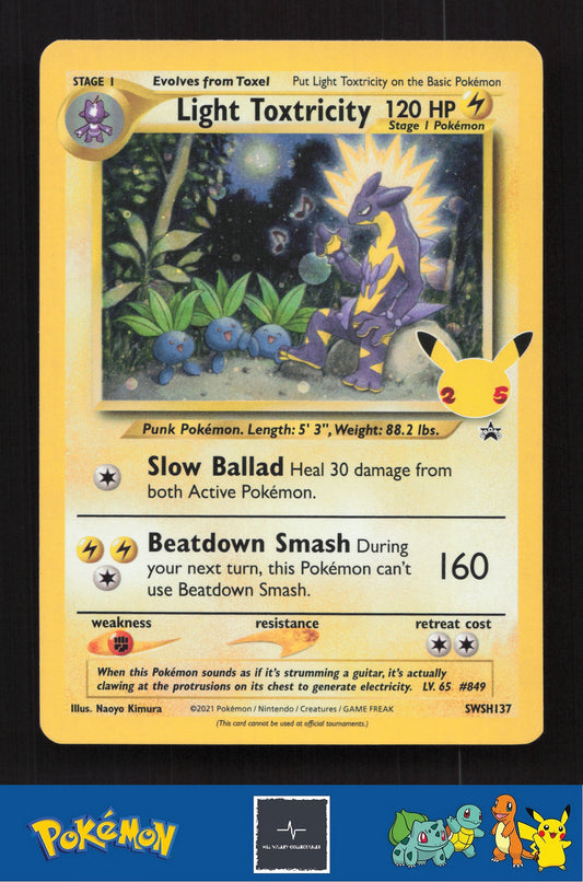 2021 Pokemon SWSH Sword & Shield Promo SWSH137 Light Toxtricity