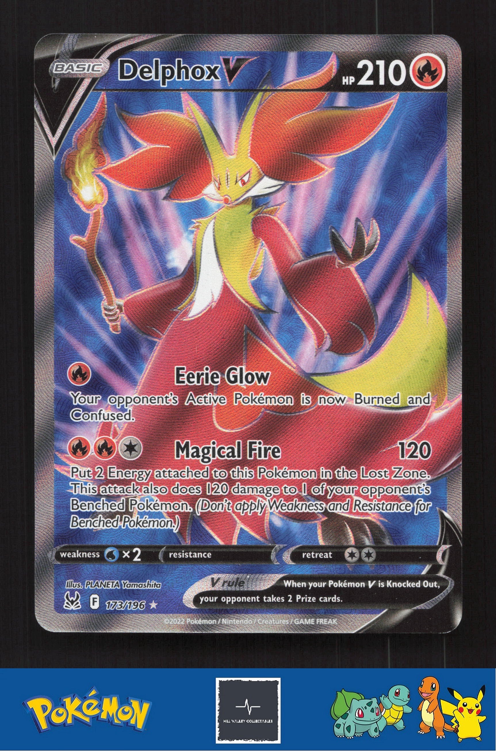 2022 Pokemon SWSH Lost Origin 173/196 Delphox V