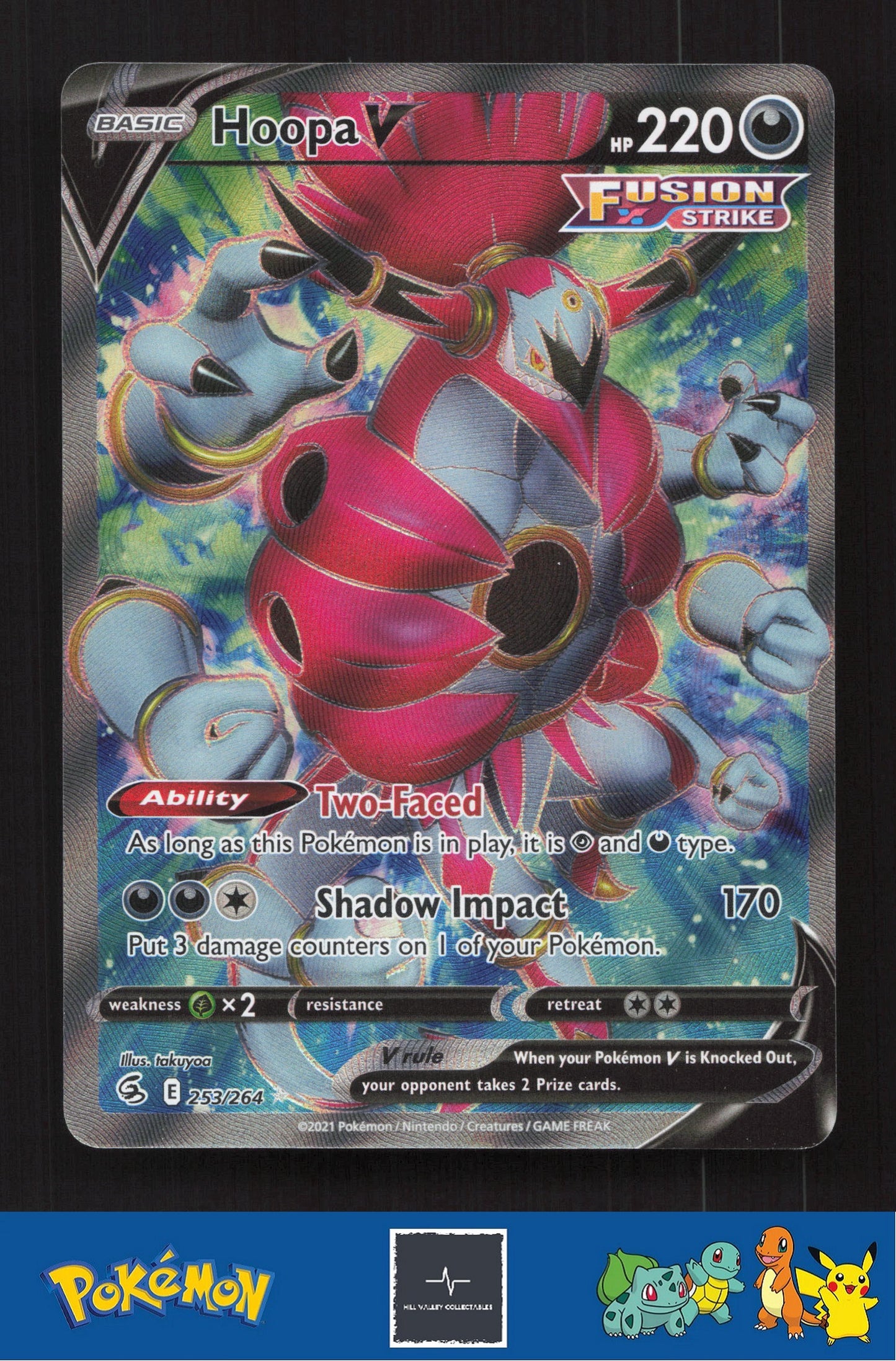 2021 Pokemon SWSH Fusion Strike 253/264 Hoopa V