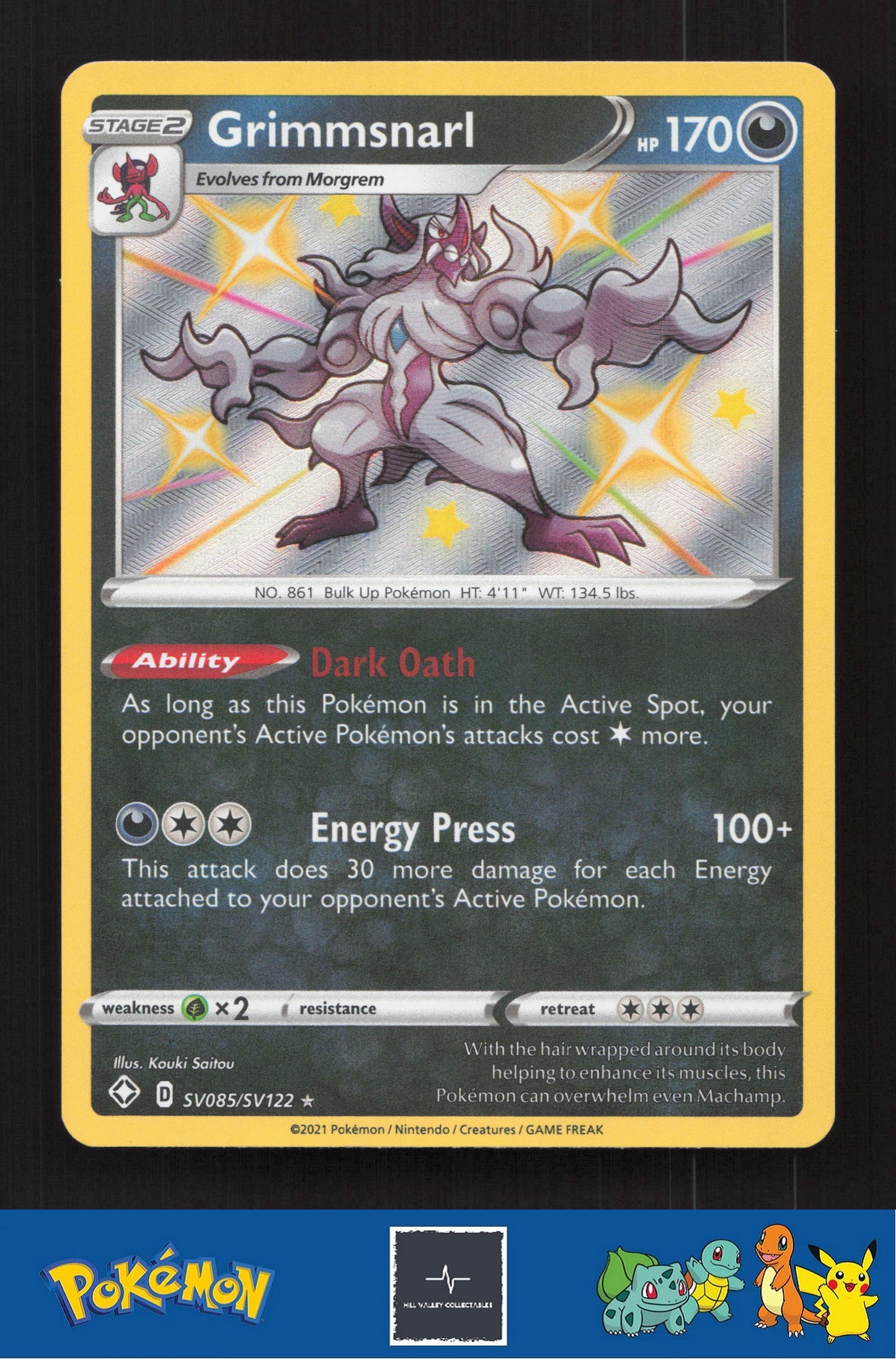 2021 Pokemon SWSH Shining Fates SV085/SV122 Grimmsnarl