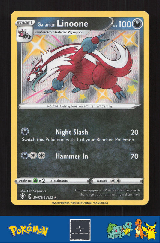 2021 Pokemon SWSH Shining Fates SV079/SV122 Galarian Linoone