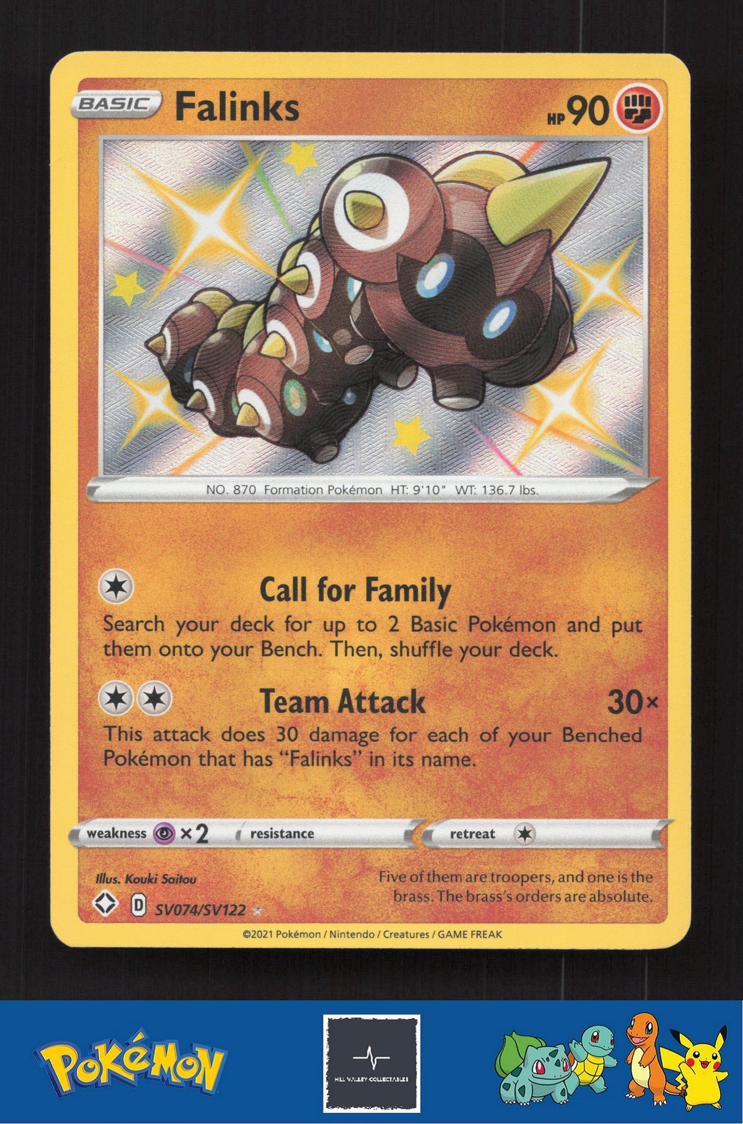 2021 Pokemon SWSH Shining Fates SV074/SV122 Falinks