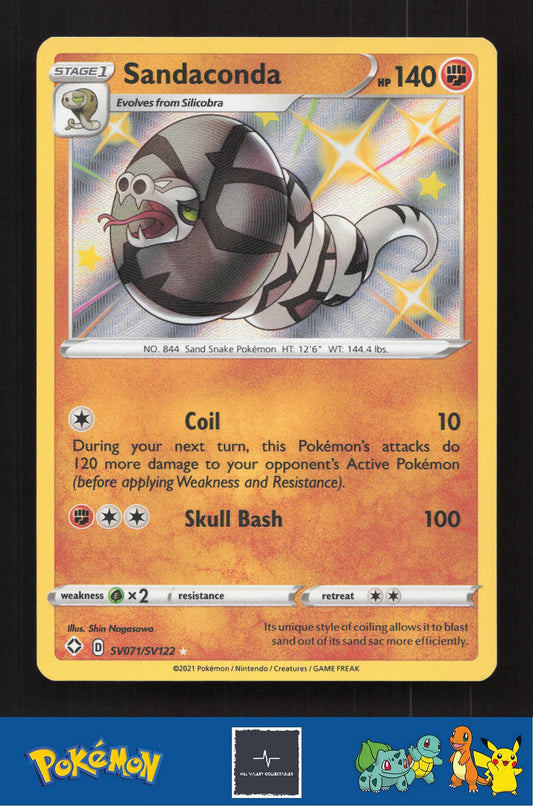 2021 Pokemon SWSH Shining Fates SV071/SV122 Sandaconda