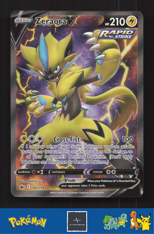 2021 Pokemon SWSH Chilling Reign 165/198 Zeraora V