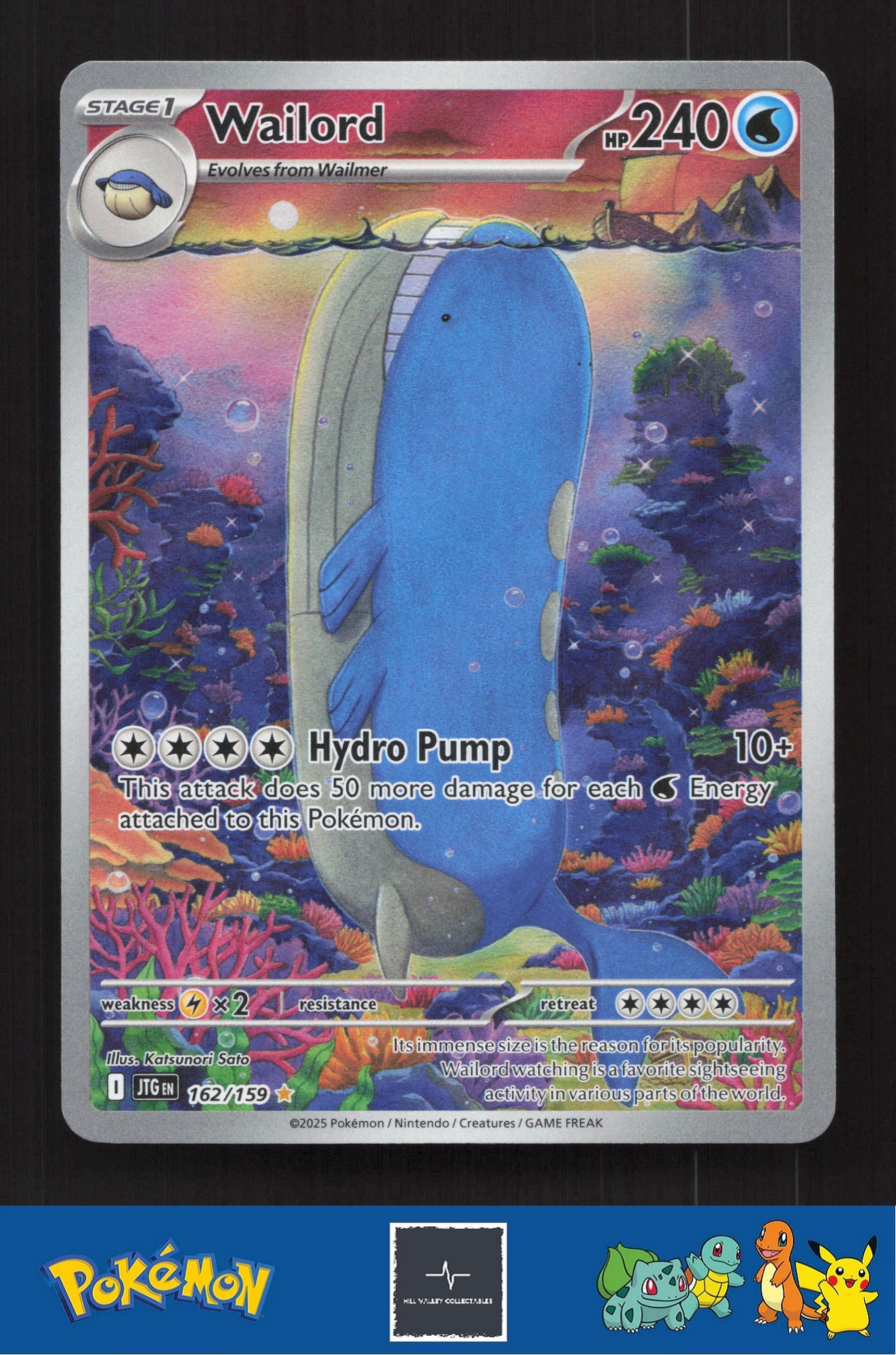 2025 Pokemon JTG Journey Together 162/159 Wailord