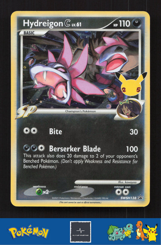 2021 Pokemon SWSH Sword & Shield Promo SWSH138 Hydreigon C lv.61