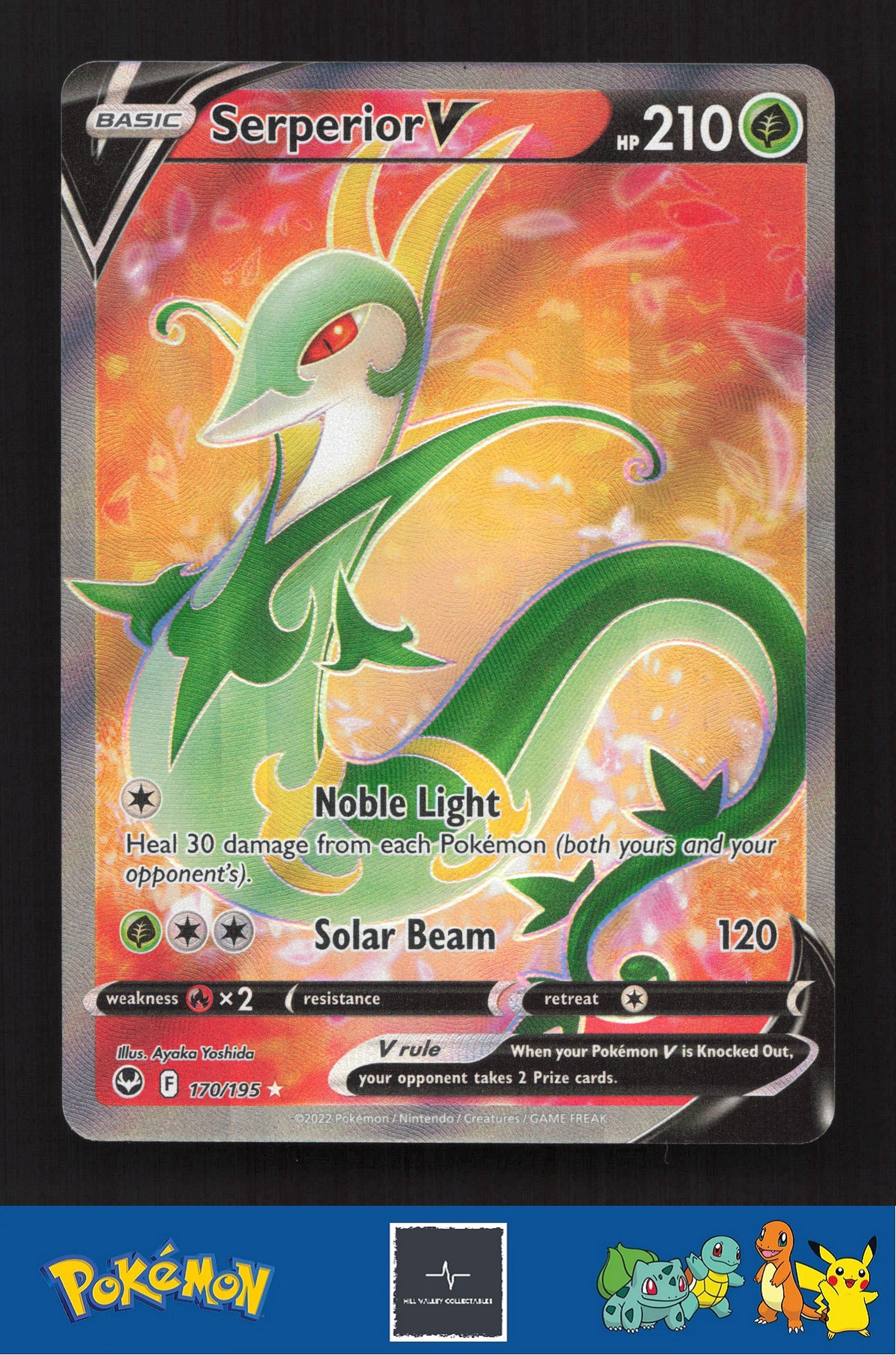 2022 Pokemon SWSH Silver Tempest 170/195 Serperior V