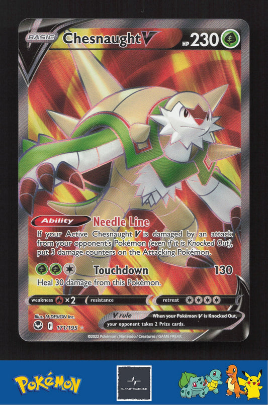 2022 Pokemon SWSH Silver Tempest 171/195 Chesnaught V