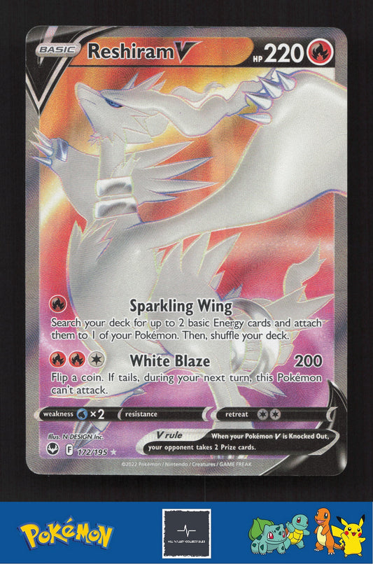 2022 Pokemon SWSH Silver Tempest 172/195 Reshiram V